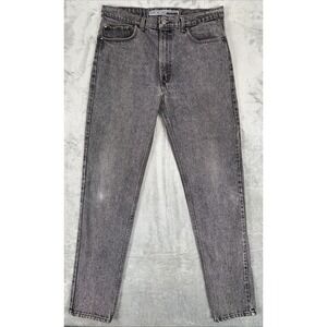 vintage levi's 512 silver tab denim‎ jeans size 34x33 acid wash black grunge 90s